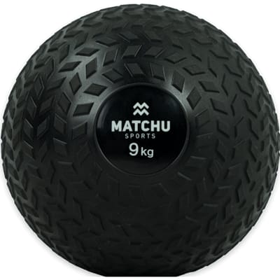 Matchu Sports - Slam ball - 9 kg - Stevig rubber - Zwart