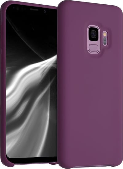 kwmobile telefoonhoesje geschikt voor Samsung Galaxy S9 - Hoesje met siliconen coating - Smartphone case in magenta-lila