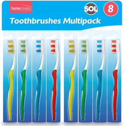 8-Pack Handmatige Tandenborstels Set | Zachte Borstels voor Volwassenen en Familie