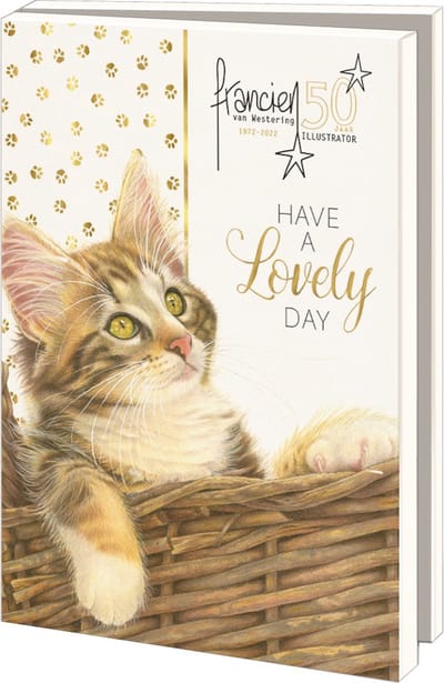 Bekking & Blitz - Wenskaartenmapje - Set wenskaarten - Kunstkaarten - Museumkaarten - 10 stuks - Inclusief enveloppen - Katten - Poezen - Have a lovely day - Francien van Westering