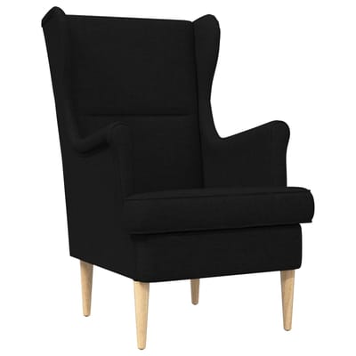 vidaXL - Fauteuil - Zwart - Stof