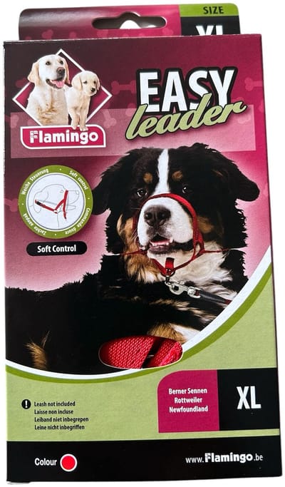 Flamingo Easy Leader Halsband Hond Rood Maat XL
