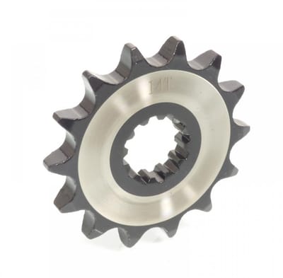 Pignon de sortie de boite Doppler pour moto Peugeot 50 XP6 SM 1997 à 2013 14 dents pas 428 Neuf