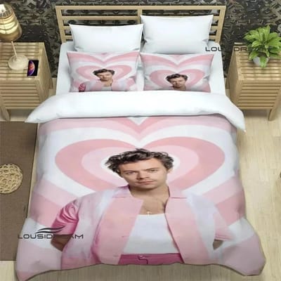 Singer H-Harry-Styles Beddengoedsets prachtige bedbenodigdhedenset dekbedovertrek beddekbedset beddengoedset luxe verjaardagscadeau 70x133cm 2pcs