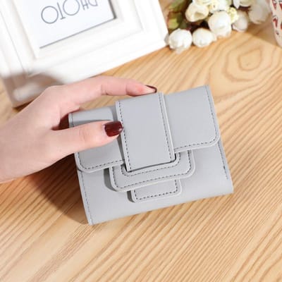Nouvelle version coréenne de ceinture de couleur unie porte-monnaie pour dames porte-monnaie pour femmes pochette étudiante petit portefeuille portefeuille