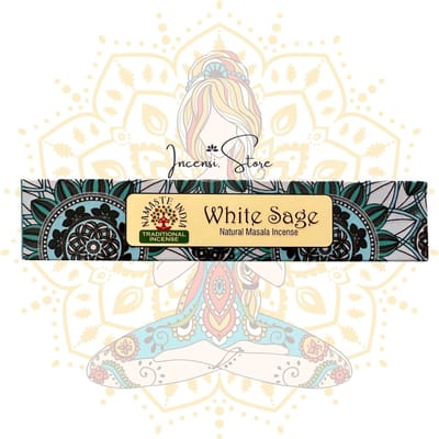 Dailygoods- Witte Salie Wierookstokjes 20 cm - 10 Stuks - Natuurlijke Geur - Meditatie - Yoga - Rustgevende Sfeer - Wierook