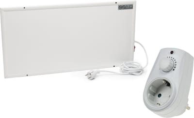 Quality Heating - QH-BV 135Watt Serie infraroodpaneel vastschroevend 30 x 60 cm - inclusief dimmer - bureauverwarming - vastschroevend - vermogen regelbaar
