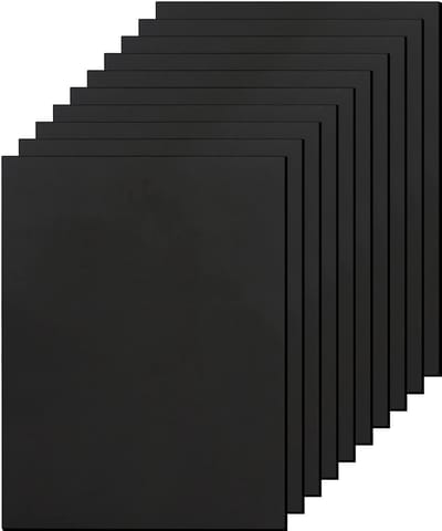 10 stuks EVA-schuim 6 mm polystyreenschuim kernplaten, zwart schuimplaat, zwarte schuimplaten, ambachtelijke schuimvierkanten A4, zwarte schuimplaten voor doe-het-zelf projecten versiering