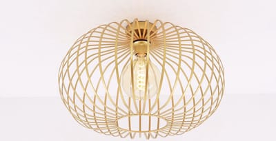 Plafondlamp - goud metaal - 50cm