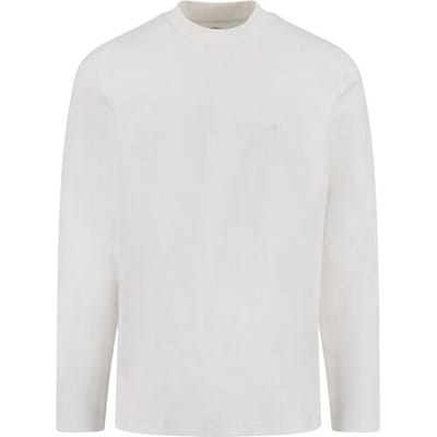 Fynch-Hatton T-Shirt Solid Color Mock Neck Cotton Interlock New Off White / male