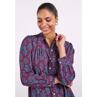 DIDI Dames Blouse Riley Red Gloom print maat 34