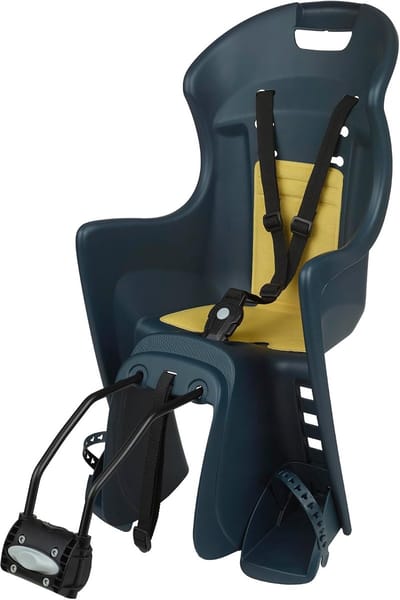 Kinder Fietsstoel - Achterzitje Baby - Veilig Vervoer - Framebevestiging - 9-22 kg - Blauw Geel