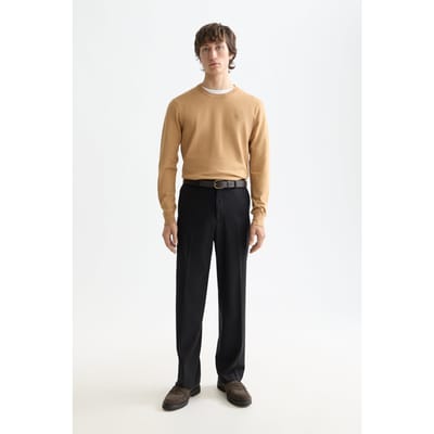 Scotch & Soda Core Relaxed Straight Fit Cool-wool Blend Chino Black Maat: W28L32 | Broeken Outlet | Heren | Zwart