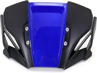 Motorfiets Windscherm - Voorruit Spoiler - Bescherming Tegen Wind - Aerodynamisch Ontwerp - Universele Pasvorm - Blauw