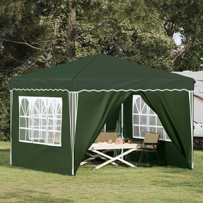 vidaXL - Pop-up - Feesttent - 288 - x - 288 - x - 245 - cm - Groen - Oxford - Stof