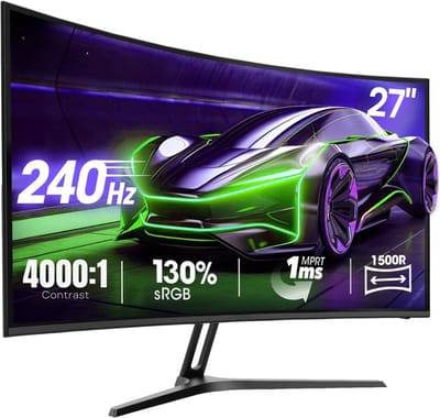 QIN® Gaming Monitor 240hz - Gaming Monitor - Zwart - ‎‎20cm x 62cm x 46cm