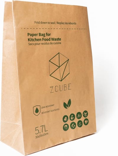Keuken Afvalzakken Biobak Composteerbaar - Lekdicht en Geurloos - Set van 6 Rollen (360 Zakken)