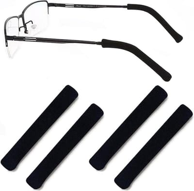 Oorkussentjes voor brillen – 2 paar (totaal 4 stuks) – Beschermende pootjeshoesjes – Antislip oorgrepen – Accessoires voor zonnebrillen & leesbrillen – Geschikt voor zonnebrillen, leesbrillen en diverse andere brillen – 0,6 x 0,6 x 5,5cm
