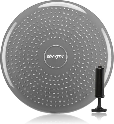 Gymtek® Balance Board - Balansbord - Balanstrainer - Balanskussen - Wiebelkissen - 33 cm Durchmesser - Incl. Pomp - Core Stability Training