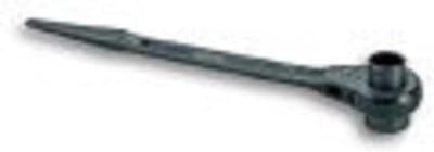 Staalbouwratel - Dubbele ratel - Vastzetten bouten - Twee sleutelbreedtes - 17x19 mm - Zwart