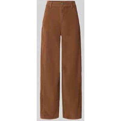 Wide fit broek van katoenmix