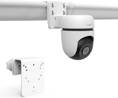 Camera Houder - Buitencamera Accessoire - Veilige Beveiliging - Verstelbare Dakgootmontage - 7.7 x 6.6 x 3.8 cm - Zwart