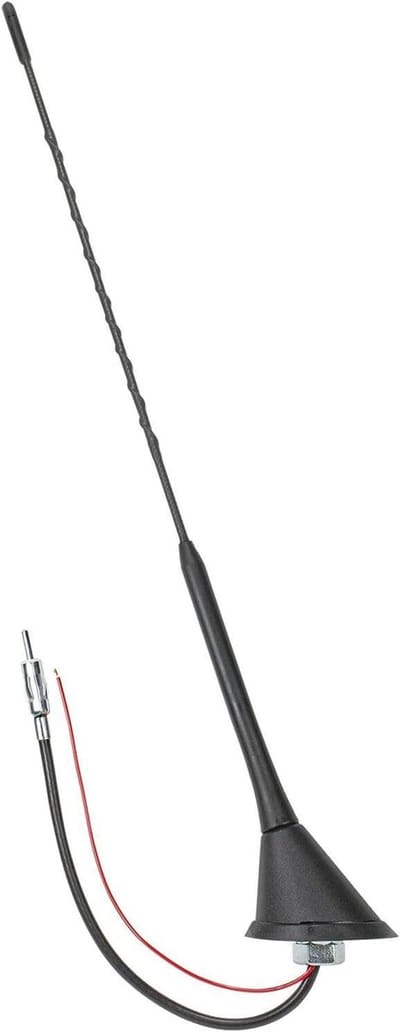 Dakantenne Auto - Radio Antenne - Auto Radio Ontvangst - Ingebouwde Versterker - 20cm Kabel - Zwart
