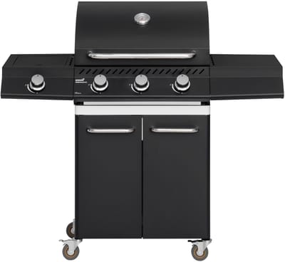 Mustang Gasbarbecue Knoxville 3+1 – met 3 Branders en Zijbrander – 12,8 kW | Gietijzeren Grillrooster