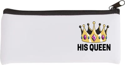 Akyol - his queen Etui - Koningin - iemand die zich voelt als een koningin - valentijnsdag - verjaardag - cadeautje voor vriendin - kado - geschenk - 20 bij 9 cm