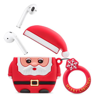 Xccess Hoesje geschikt voor Apple AirPods 1 Hoesje Flexibel Siliconen | Xccess Shockproof - Rood