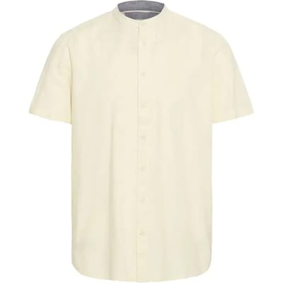 Blend - BHBOBBY Shirt mandarin ss - Heren - Shirts