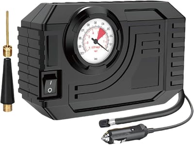 Banden Compressor - Luchtpomp Auto - Bandenspanning Controleren - Automatische Uitschakeling - 12V - Veelkleurig