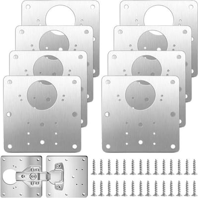 Complete Reparatieset voor Keuken- en Meubelhengsels met 8 Stukken, Inclusief Schroeven voor Kastdeuren, Lades en Ramen