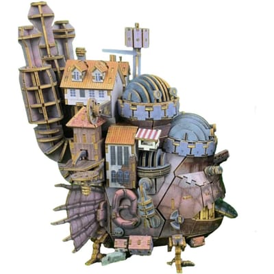 Op Voorraad 3Dmobiel Kasteel Houten Assemblagemodel Anime Dezelfde Stijl Ornament Handgemaakt Puzzel Bouwstenen Periferie Verjaardagscadeau