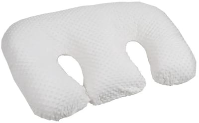 Deliqa Baby voedingskussen - wit - 95x38x12 cm – Ergonomisch Babykussen van Katoen – Comfort en Ondersteuning voor Baby’s – Geschikt voor Wieg, Bed en Box – Zacht en Ademend Design - zacht katoen - anti reflux
