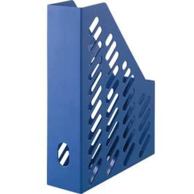 KARMA-magazijnmap, DIN A4/C4, 100% gerecycled materiaal, B 76 x D 246 x H 315 mm, H-front: 148 mm, blauw