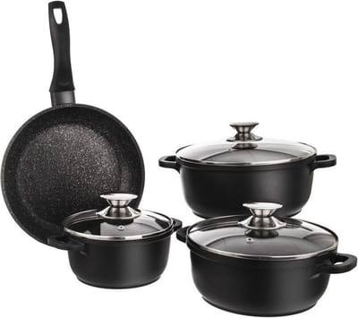 Kookpannenset Graniet GRANDE 7 delig - Kookpottenset - Pannenset
