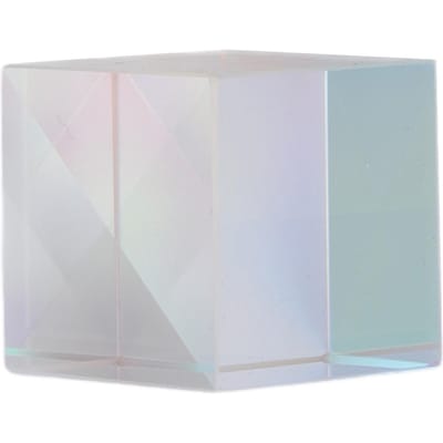 Cube Prisme Verre Optique RGB Cube de Couleur de Dispersion Capteur Solaire Cube X Prisme Cadeau d'Anniversaire 15x15x15mm 0.6x0.6x0.6in