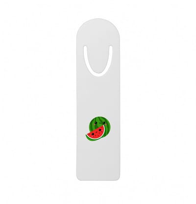 Hacebo® - Watermeloen metalen boekenlegger - Fruitschaal - Fruit liefhebbers - Zomerfruit - gezond eten - vrucht Bladwijzer boekenleggers - 12.7 cm x 3.2cm