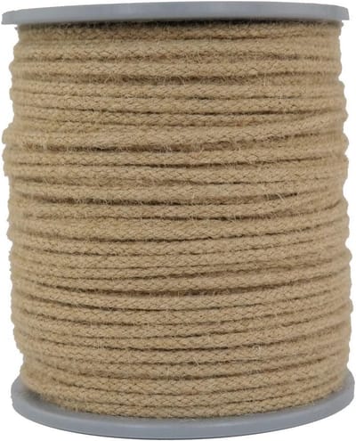 Natuurlijk Jute Touw 4mm - 100 Meter Sterk en Milieuvriendelijk Gevlochten Koord