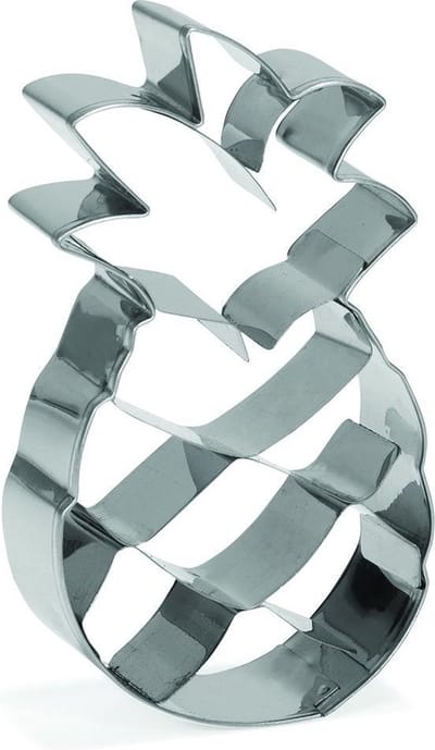 Patisse Uitsteekvorm Ananas 10 Cm Rvs Zilver
