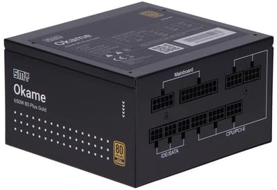 SMX Okame M2 - 650 Watt Interne Voeding 80 Plus Gold Modulair ATX