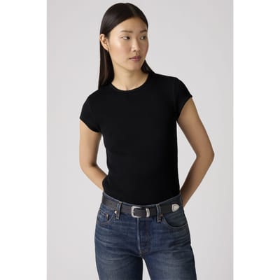 Levi's Dry Goods Waffle Cap-sleeve Tee Taglia: XS | Maglie Sportivi Outlet | Donna
