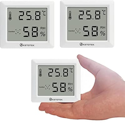 Digitale hygrometer en thermometer 3-pack voor binnengebruik