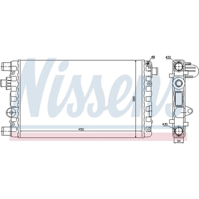 Radiator, motorkoeling NISSENS 61785