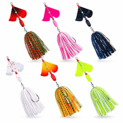 S&D | Buzzbait Set 6 Stuks – Spinnerbait Hart Kunstaas 19g – Voor Snoek, Baars, Roofvis & Forel