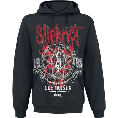 Slipknot Trui met capuchon - Iowa Star - S tot XXL - voor Mannen - zwart