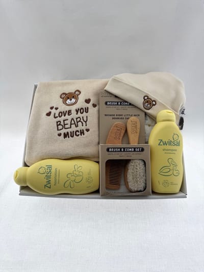 Baby •Kraam Cadeaupakket Neutraal• VIB Zwitsal Beige - Leuk om cadeau te geven - Perfect Gifts