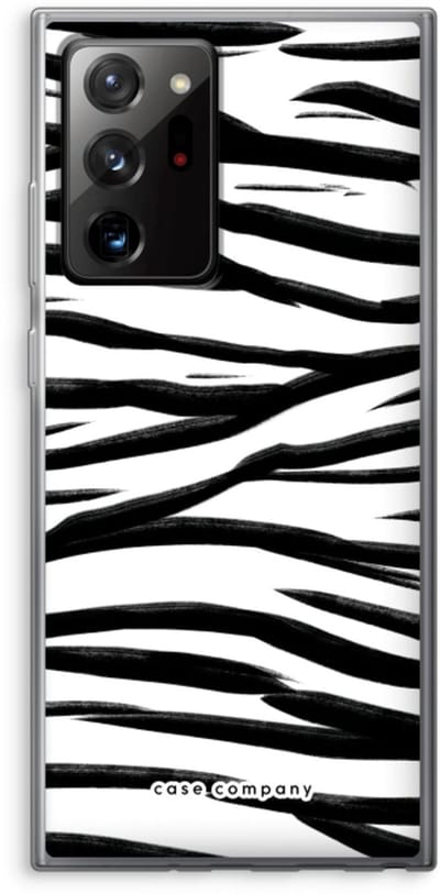 Case Company® - Hoesje geschikt voor Samsung Galaxy Note 20 Ultra / Note 20 Ultra 5G hoesje - Zebra pattern - Soft Cover Telefoonhoesje - Bescherming aan alle Kanten en Schermrand
