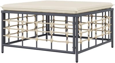 Tuin hoekbank - Loungeset segment - Buiten ontspannen - Modulair ontwerp - 70x70x34 cm - Beige
